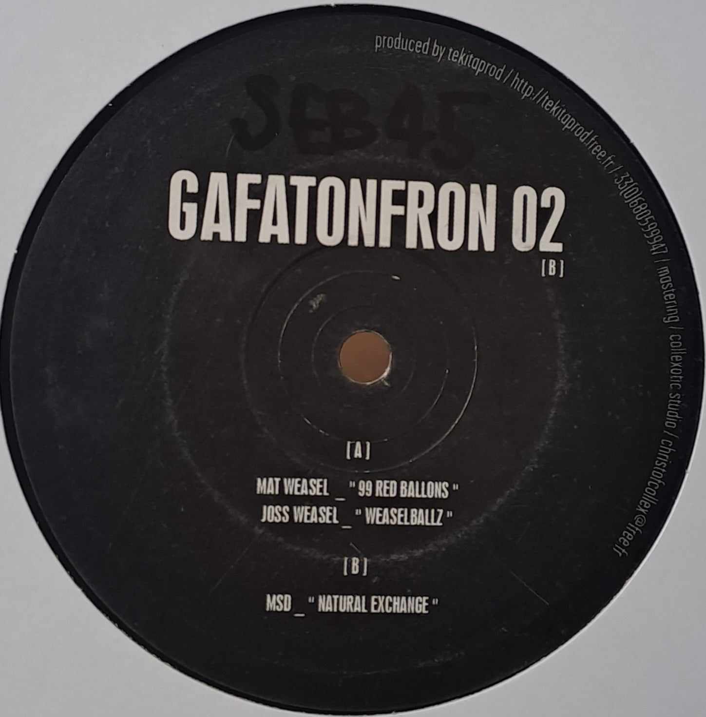Gafatonfron 02 - vinyle freetekno